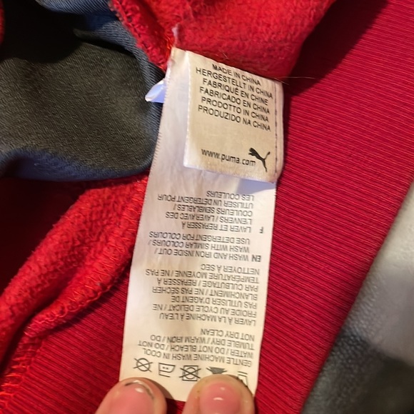 Puma Mens small sweater red US/S - Picture 4 of 5